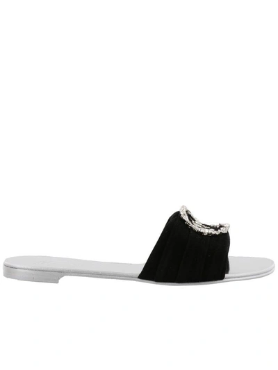 Shop Giuseppe Zanotti Sandal In Black