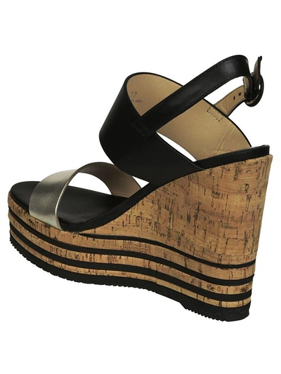 Shop Hogan H361 Wedged Sandals