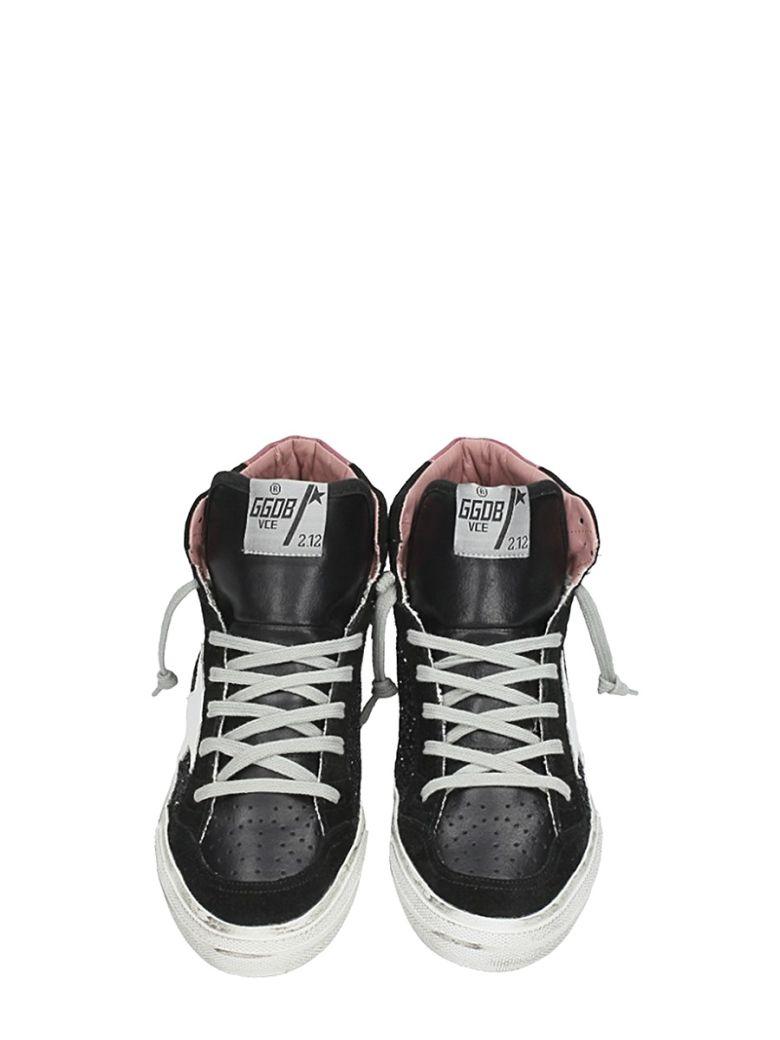 golden goose 2.12 black glitter