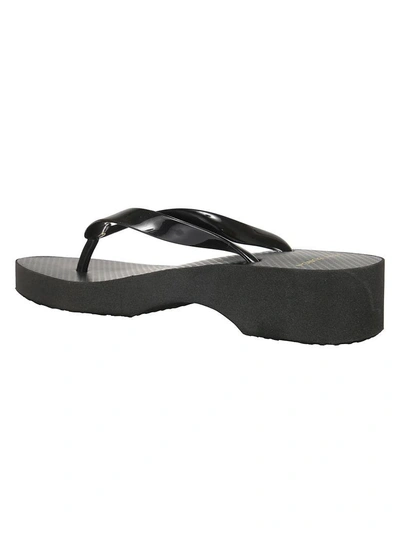 Shop Tory Burch Wedge Flip Flops In Nero