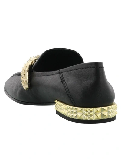 Shop Ash Edgy Loafers In Black