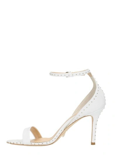 Shop The Seller Studs White Sandals