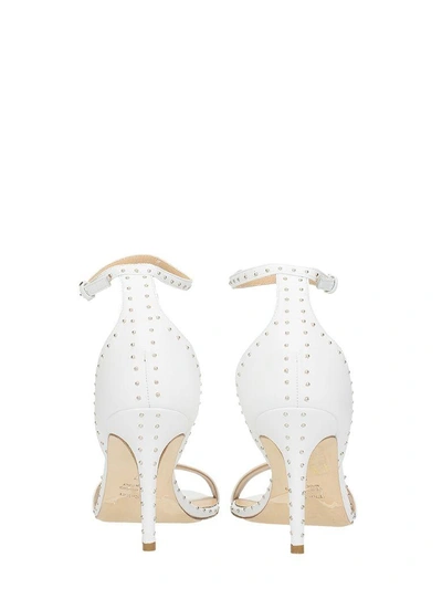 Shop The Seller Studs White Sandals