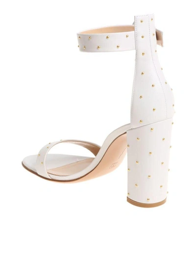 Shop Gianvito Rossi Adler Studded Sandals In White