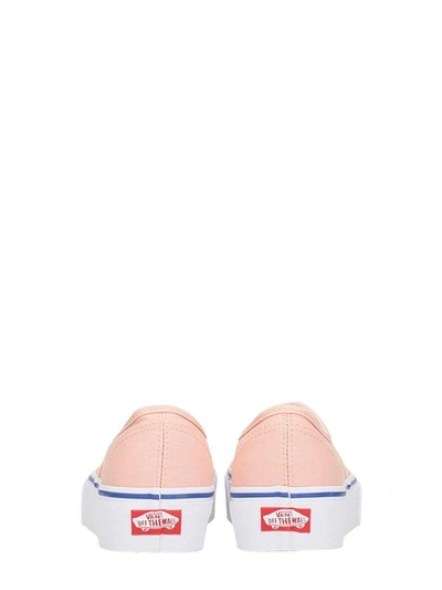 Shop Vans Authentic Platform Pink Canvas Sneakers In Rose-pink