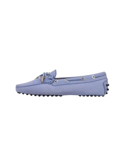 Shop Tod's Gommino Loafers Lilac