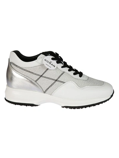 Shop Hogan Interactive Sneakers In Silver