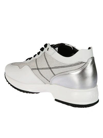 Shop Hogan Interactive Sneakers In Silver