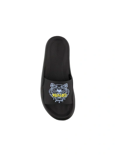 Shop Kenzo Slide Sandalas In Black