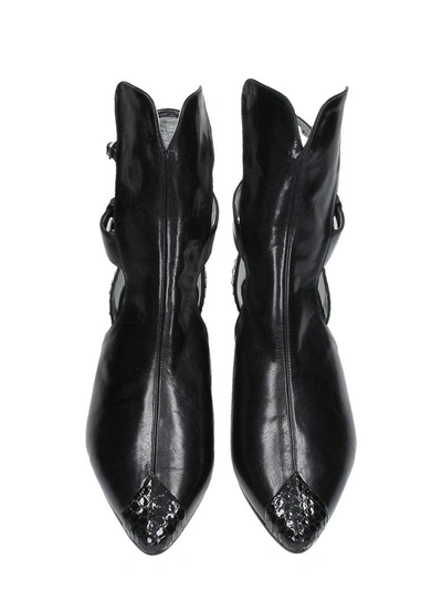 Shop Givenchy Cut-out Ankle Boots In Black