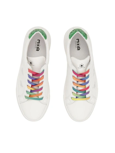Shop Moa Master Of Arts Victoria Bugs Sneakers In Bianco (white)