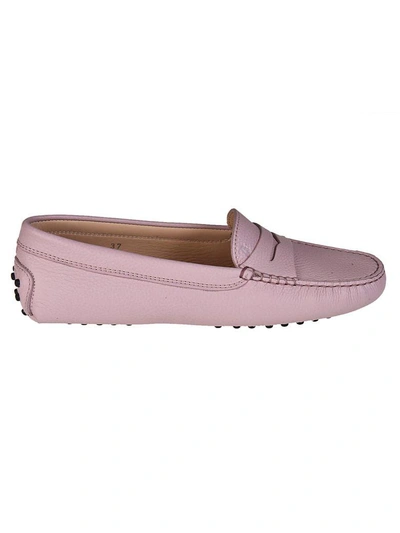 Shop Tod's Classic Penny Loafers In Pink