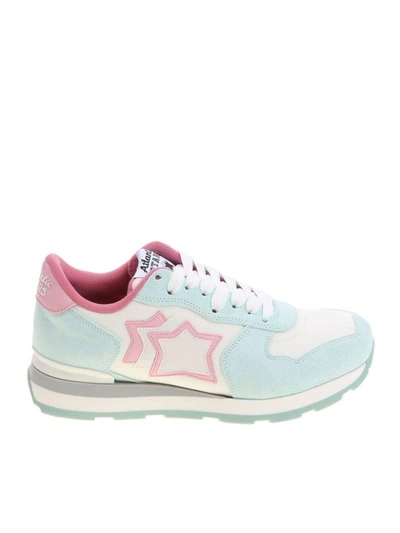 Shop Atlantic Stars Vega Sneakers In White-pink