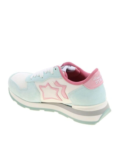 Shop Atlantic Stars Vega Sneakers In White-pink