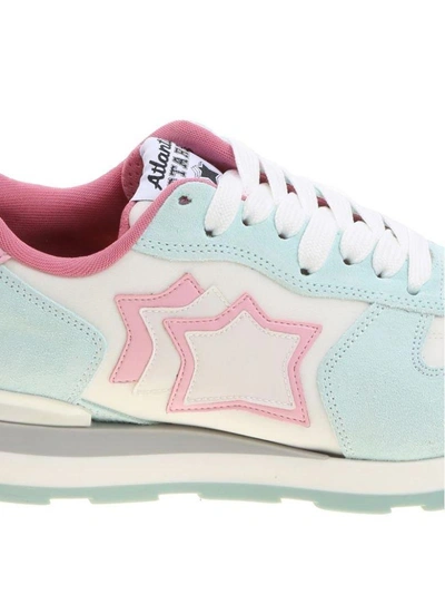 Shop Atlantic Stars Vega Sneakers In White-pink
