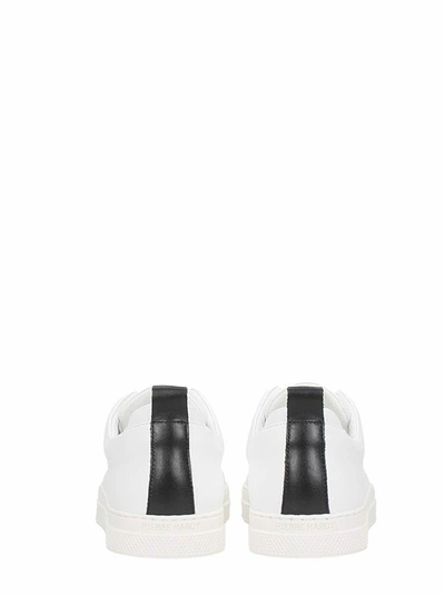 Pierre Hardy Laceless Leather Low-top Sneakers In White