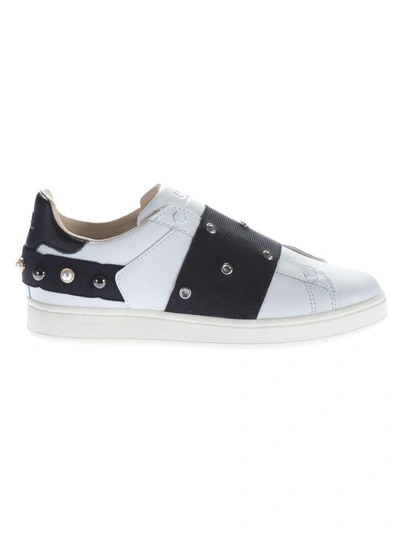 Shop Moa Master Of Arts Moa Multiple Eyelets Sneakers In White-black