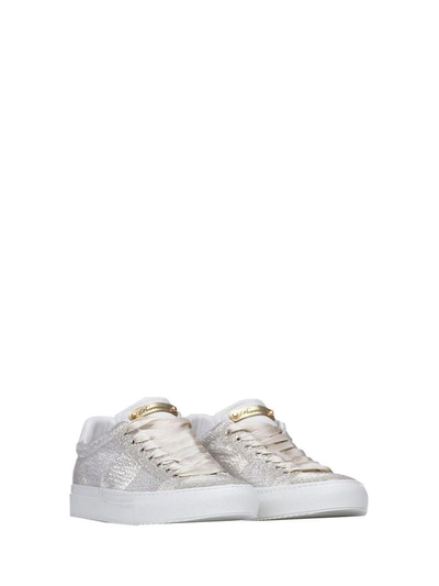 Shop Barracuda Beatrice Gold Sneakers In Platino