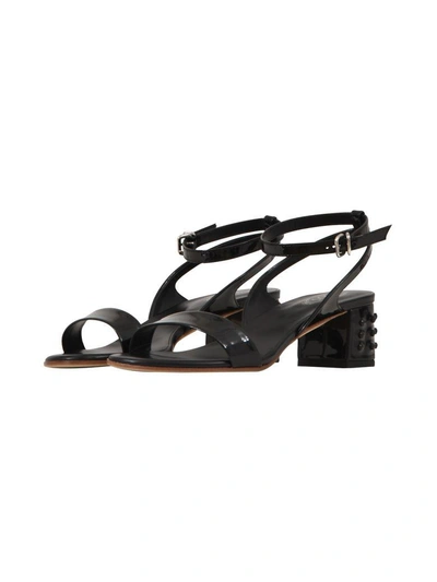 Shop Tod's Sand Strappy Sandal In Black