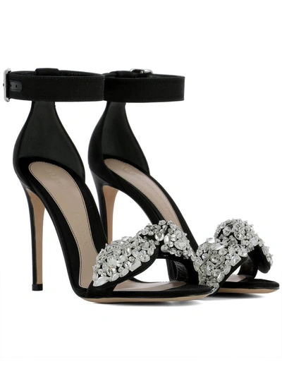 Shop Alexander Mcqueen Black Fabric Sandals