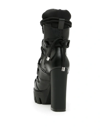 Shop Dsquared2 Laced Boots In Neronero