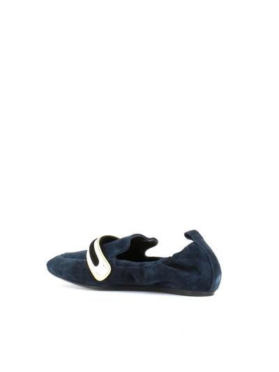 Shop Lanvin Soft Loafer In Blue