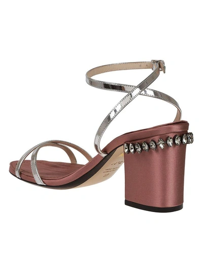 Shop N°21 N21 Embellished Jewelry Sandals In Beige/silver