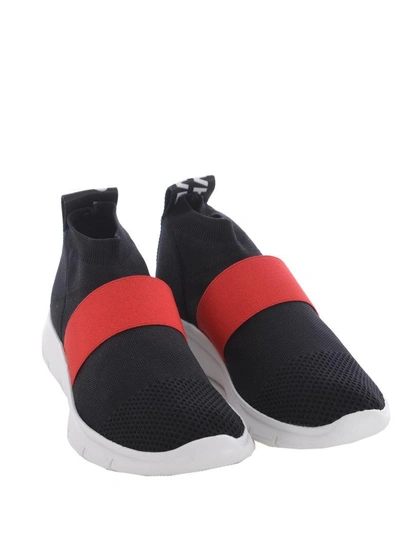 Shop Joshua Sanders Slip-on Sneakers In Nero/rosso