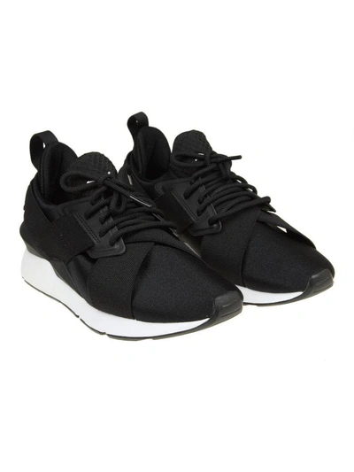 Shop Puma Sneakers Muse In Neoprene Color Black In Black-white