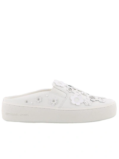 Shop Michael Kors Vanna Slip On In Optic White