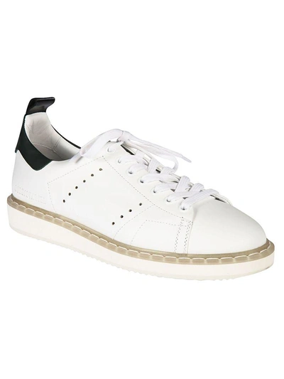 Shop Golden Goose Covered Heel Sneakers In White