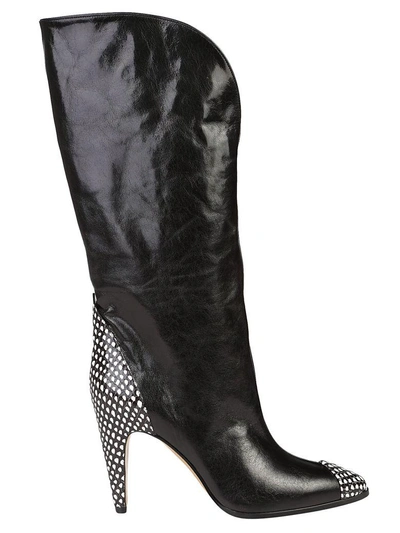 Shop Givenchy Show Boots 95 In Black-white