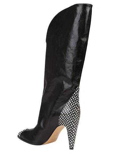 Shop Givenchy Show Boots 95 In Black-white