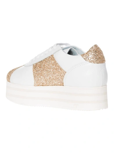 Shop Chiara Ferragni Glitter Star Sneakers In White