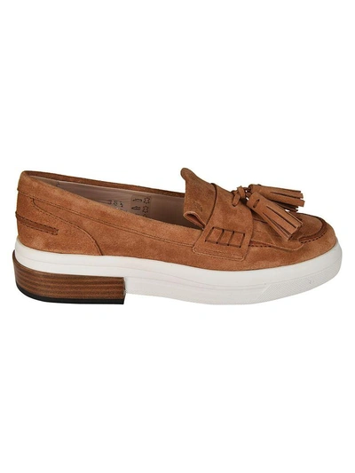 Shop Tod's Flat Shoes In Light Browm