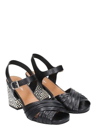 Shop Julie Dee Black Leather Sandals