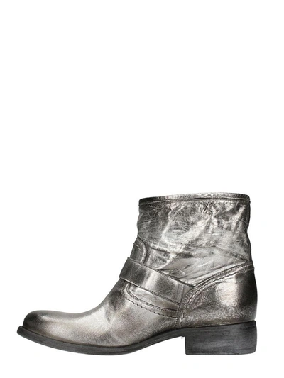 Shop Strategia Spritz Silver Leather Boots