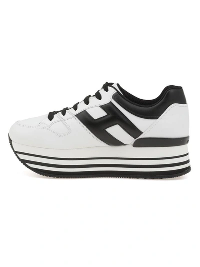 Shop Hogan Maxi H222 Sneaker In White-black