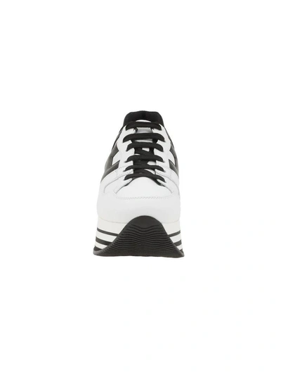 Shop Hogan Maxi H222 Sneaker In White-black