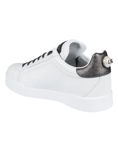 Shop Dolce & Gabbana Classic Design Sneakers In Bianco Argento