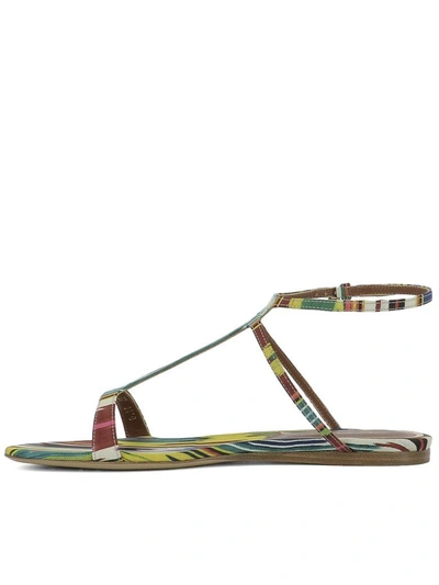 Shop Etro Multicolor Fabric Sandals