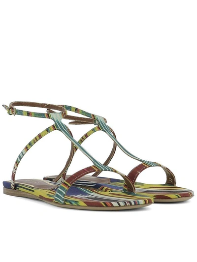 Shop Etro Multicolor Fabric Sandals