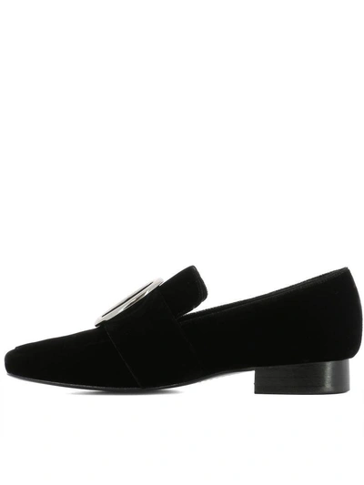 Shop Dorateymur Black Velvet Loafers