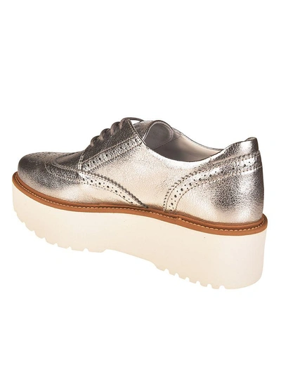 Shop Hogan Sneakers In Silver