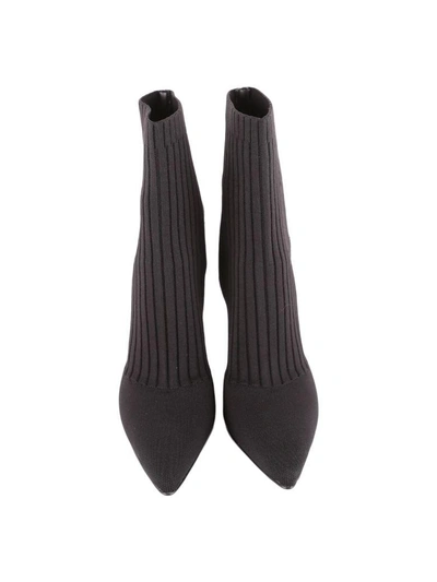 Shop Kendall + Kylie Kendall & Kylie Adrien Ribbed Knit Boots In Black