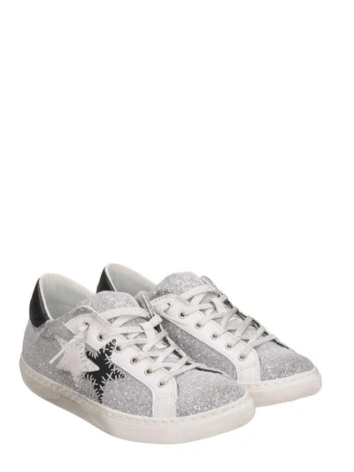 Shop 2star Low Glitter Sneakers In Silver