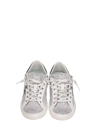 Shop 2star Low Glitter Sneakers In Silver