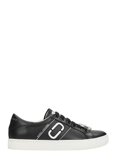 Shop Marc Jacobs Black Leather Sneakers