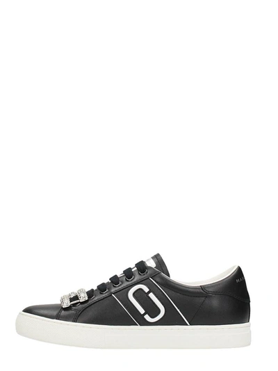 Shop Marc Jacobs Black Leather Sneakers