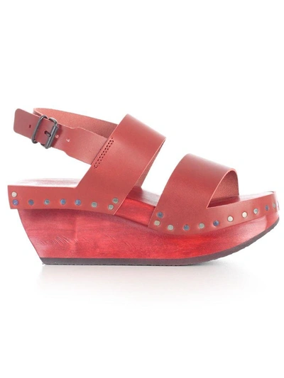 Shop Trippen Sandals In Red